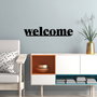 Wallity Welcome Accesorio Decorativo de Pared de Metal Negro